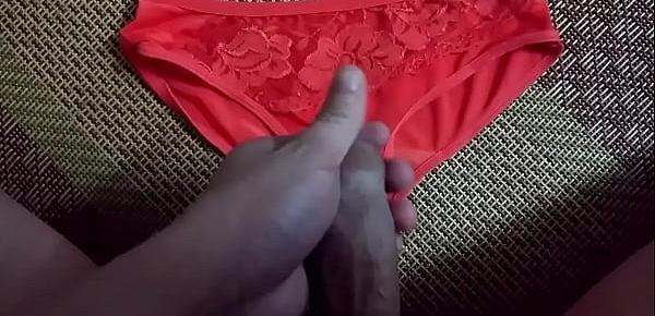  Sịp đỏ ren màu yêu thích  | Cum on panties compilation the best!